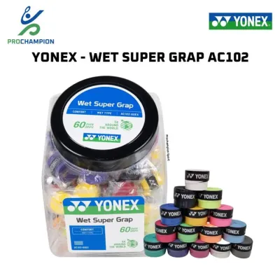 Yonex Overgrip AC102-60EX Tennis Squash Badminton / Sticky / Tacky / 0.60mm (3 Pieces)