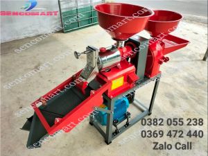 Nơi bán máy xát gạo mini gia đình đa chức năng giá rẻ TF555 đỏ