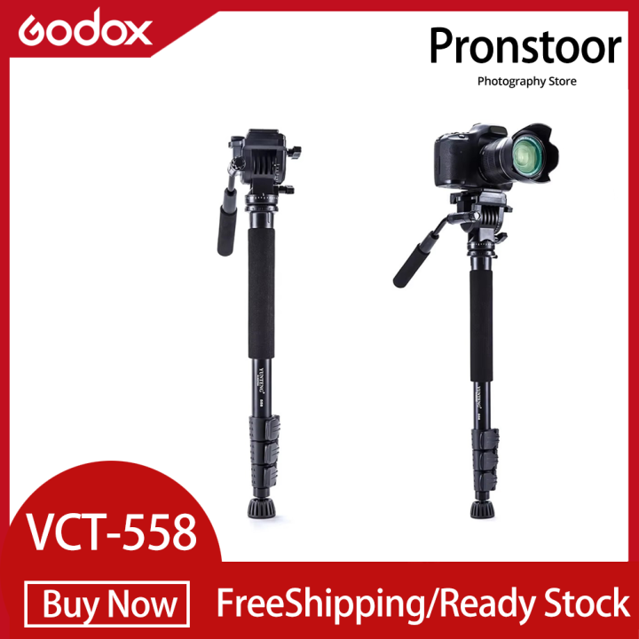 Yunteng VCT-558 Camera Monopod Fluid Pan Head Unipod Holder
