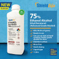 Ethanol Alcohol 75% - 1 Litre (Denatured) /Medical Grade/ Ethyl Alcohol ( Ready stock ). 