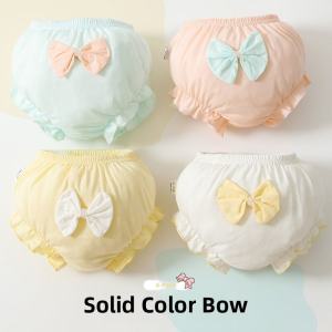 Pure Cotton Age Baby Underwear Female Summer Pure Cotton 0-5 Years Old Class a Little Girl Shorts Baby Cartoon Bulky Underpants