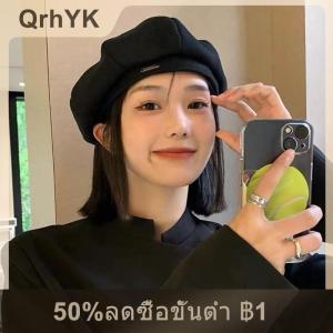 【QrhYK】 หมวกเบเร่ต์ผู้หญิงแฟชั่นเกาหลีย้อนยุคหมวกแปดเหลี่ยมสง่างามศิลปินผู้หญิงหมวกจิตรกรหมวกหมวกนิวส์บอยหมวก