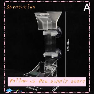 🎁【Special price】🎁Sha ชุดท่อป้อนอาหารแบบใสสำหรับตู้ปลาอุปกรณ์เสริมสำหรับป้อนอาหารกุ้งตู้ปลาทำจากอะคริลิก