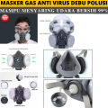 BELANJA TERMURAH Masker Gas Respirator Anti Virus Polusi Debu Dan Kacamata Terbaru 2025 Terbuat Dari Bahan Impor Pilihan Kualitas Terbaik Dirancang Dengan Canggih&Modern Menutupi Mulut Hidung Dilengkapi Filter Penyaring Hirup Udara Bersih Masker Kesehatan. 