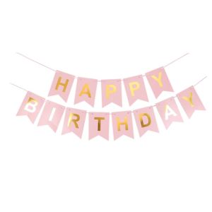 1Set Elegant Happy Birthday Banner Best Seller 1 Set Party Banner Party Decoration