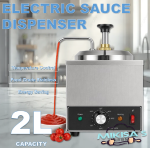 Stainless Electric Sauce Pump Dispenser for Gravy Chocolate and others Heavy Duty