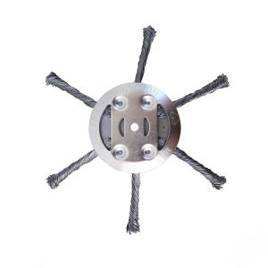 Grass Cutter 6 strands of Steel Wire Blade Metal Trimmer Head Weeding Wheel Lawn Mower Spare Part Accessories Tahan lama