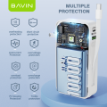 BAVIN PC018 10000mAh Fast Charging Power Bank Compatible iPh Cable & Plug  Built-in Type-C for iPh 16. 