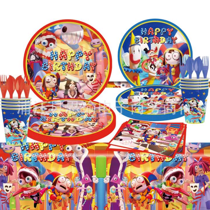 Thinksta Ons Disposable Cicus Paty Decoations Tablecove