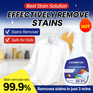 Fabric Stain Penetration Liquid Collar Cleaner Spray Laundry Stain Remover Penetrating Removing Stubborn Stains from Shirts and Clothes 300ml Stain Penetration Spray
