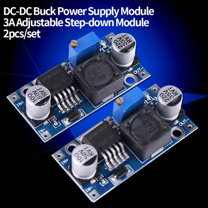 Module 2Pcs DC-DC 3.2V-35V to 1.25V-35V 3A Step-Down Power Source ...