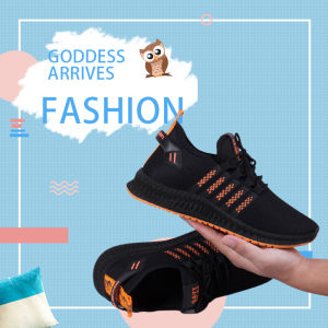 QXshop รองเท้าผ้าใบ เอาใจคนชอบออกกําลังกายสายสปอร์ตสีดํา สลับ สี มีให้เลือก 3 สี ส้ม เหลือง ขาว อย่าลืมมาจับจองกัน