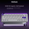 MelGeek Made68 magnetic switch keyboard mechanical fearless contract game RT esports dedicated green bee switch. 