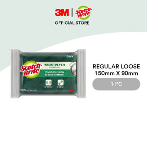 3M™ Scotch Brite® Tough Clean Scrub Sponge Regular Loose (Green) 150mmx90mm
