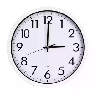 7.5-10-11.5 นาฬิกาแขวนทรงกลม เรียบง่ายและมีสไตล์ นาฟิกาแขวนผนัง นาฬิกทรงกลม เข็มเดินเรียบ ไร้เสียง ระบบ QUARTZ wall clock