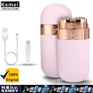 kemei Shaver For Women Electric Face Mini Hair Remover Armpit Eyebrow Bikini Trimmer Pain-Free Epilator Appliances