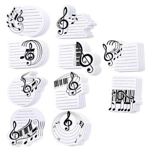 Removable Stick Notes Pads Self-Adhesive Stick Note Pad Musical Note Stick Pads Self-Stick Memo Pads for Home Office