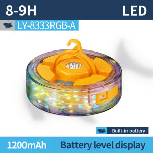 SMILING SHARK Camping Light LED Flashlight 7Mode Colored Light Ambient Light Type-c Rechargeable Camping Lamp Waterproof Outdoor Camping Party Lighting LY8333