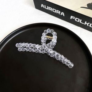 Korean Style French Elegant Hair Clamp Fashion Frosted Coffee-Color Hair Clip Large Bath Shark Clip Exquisite Hair Accessories Gift