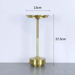 Đèn bàn đọc sách văn phòng LED nhôm ba màu đổi màu đèn bàn học ký túc xá đèn bàn cảm ứng sạc pin lithium