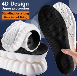 ISARO Lót Giầy Độ đàn hồi cao Đế thể thao cao su Miếng đệm giày mềm Hỗ trợ vòm Đế chỉnh hình Khử mùi thoáng khí Đệm hấp thụ sốc