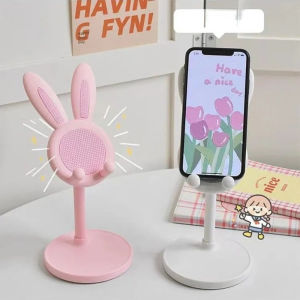 Creative Rabbit Portable Mobile Phone Stand Angle and Height Adjustable Mobile Phone Holder Foldable Tablet Stand