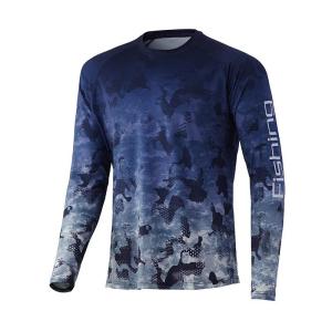 [Local Stock] VCC Mens Camouflage 3D Print Long Sleeved Fishing Personalized Outdoor Sportswear Quick-Drying Top Running Sun Protection T-Shirt