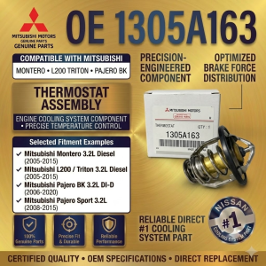 Engine Coolant Thermostat 1305A163 76.5°C for Mitsubishi Montero Pajero L200 Triton 4M41 4N15