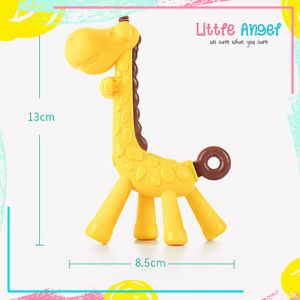 GIGITAN BAYI TEETHER Jerapah Silikon Mainan Empeng Bayi Motif Hewan Silikon Baby Toy Premium COD