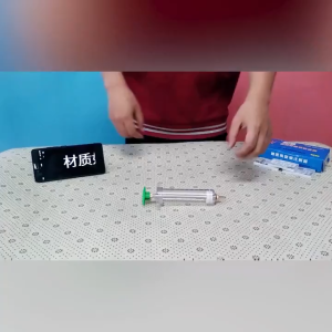 20ml Fiber Glass Syringe Pig Injection Gun With 10pcs Assorted Needles For Pig Poultry Vaccinator For Animals Pig Sheep Goat Cattle Vaccine Needle Toolkit