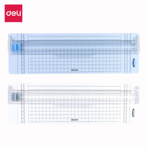 Deli แท่นตัดกระดาษ (ใบมีดฟรี) ที่ตัดกระดาษ ที่ตัดกระดาษขนาดเล็ก ขนาดใหญ่ ใบมีดคมกว่า อุปกรณ์สํานักงาน Paper Trimmer