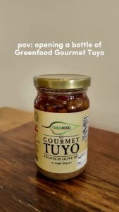 Greenfood Bottled Gourmet Tuyo in Olive Oil Organic Halal and FDA Approved Jarred Canned Packed Gourmet Tuyo