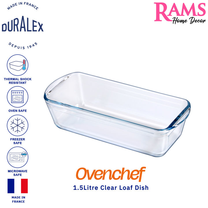 Duralex Ovenchef Clear Loaf Dish Heat Resistant