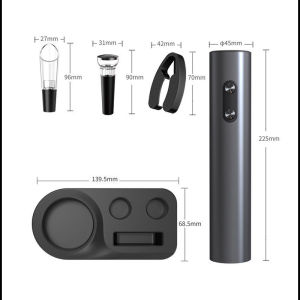 Electric Wine Bottle Opener Set Rechargeable Automatic Corkscrew Kitchen Accessories Tools
