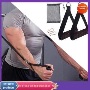 Graceful D-Ring Metal Gym Handles Grip Workout Heavy Duty Cable Machine Handle With Hook For Yoga Exercise Workout Power Bands Gym