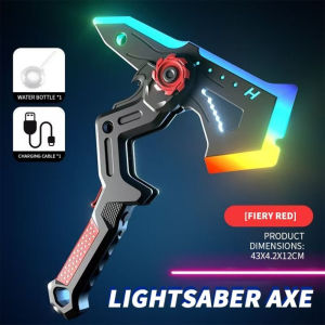 Kids Toy Sword Axe Led Light Spray Mist Dual Mode Glowing Roleplay Costume Party Gift