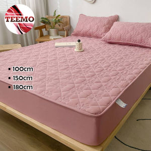 Teemo 100cm/150cm/180cm Cotton Quilted Fitted Sheet Thickened Winter Waterproof Bedspread Cover Mattress - Fulfilled by Teemo SHOP