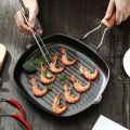 Square Grill Pan 20cm Alat Panggang Bentuk Kotak Anti Lengket Wajan BBQ Bakaran Sate Serbaguna Panci Pemanggang - HOMIA. 