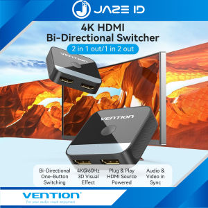 Vention HDMI 2.0 Switcher 2 In 1 Out 2 Port Bi Direction Adapter 4K