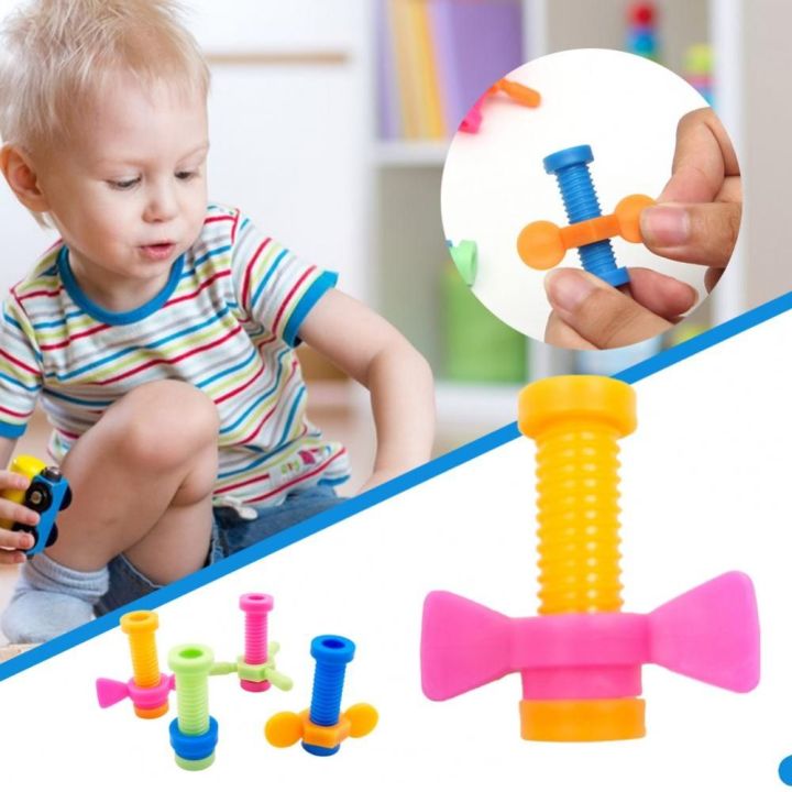 FDSFVDXGS Colorful ABS Screwing Toy Sensory Rotating Screw Rotating ...