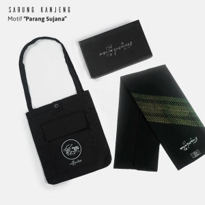 Sarung Kanjeng Sarung Batik Serial Kaligrafi Aksara Jawa Motif Parang Sujana