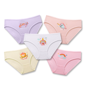 Simply Life - Bamboo - Girls Bamboo Princess Briefs (5-Pack Set)