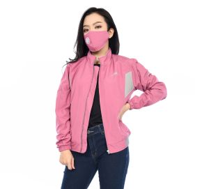 Jaket motor cewek wanita  anti air anti angin rapid jacket SCARLET