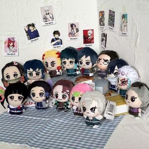 10ซม Demon Slayer Kimetsu ไม่มี Yaiba Kamado Tanjirou Nezuko Agatsuma Zenitsu ตุ๊กตาตุ๊กตาจี้ Douuma คอสเพลย์ตุ๊กตาของเล่นสําหรับแฟนอะนิเมะ