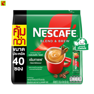 เนสกาแฟ เบลนด์ แอนด์ บรู เอสเปรสโซ โรสต์ กาแฟปรุงสำเร็จ 15.1 ก. แพ็ค 40