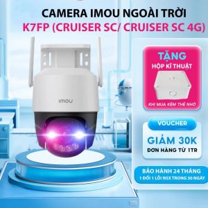 Camera Wifi Imou K7FP 3M  ngoài trời chóng nước xoay 360 độ đèn báo xanh đỏ Bảo hành chính hãng 2 năm