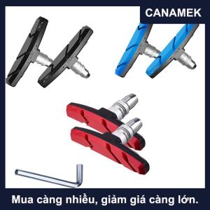 【CANAMEK】 1 cặp bền Xe Đạp im lặng phanh Pads cưỡi phanh núi Pad giày khối miếng đệm cao su lâu dài tốt