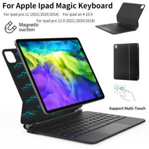 Magic Keyboard And Case iPad Case With Keyboard Compatible With iPad Pro 11 2021/Ipad Pro 11 2020/Ipad Pro 11 2018/Ipad Air 5/ iPad Air 4/Ipad Pro12.9 2021/Ipad Pro 2020 /Ipad Pro 2018 Floating Cantilever Keyboard Cover พร้อมทัชแพดพร้อม Backlight - Lazada