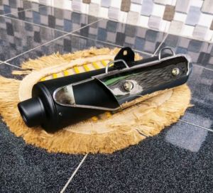 Silincer Knalpot Bobokan Model Scorpio Herex+Cover Suara Ngebass Adem Hulem