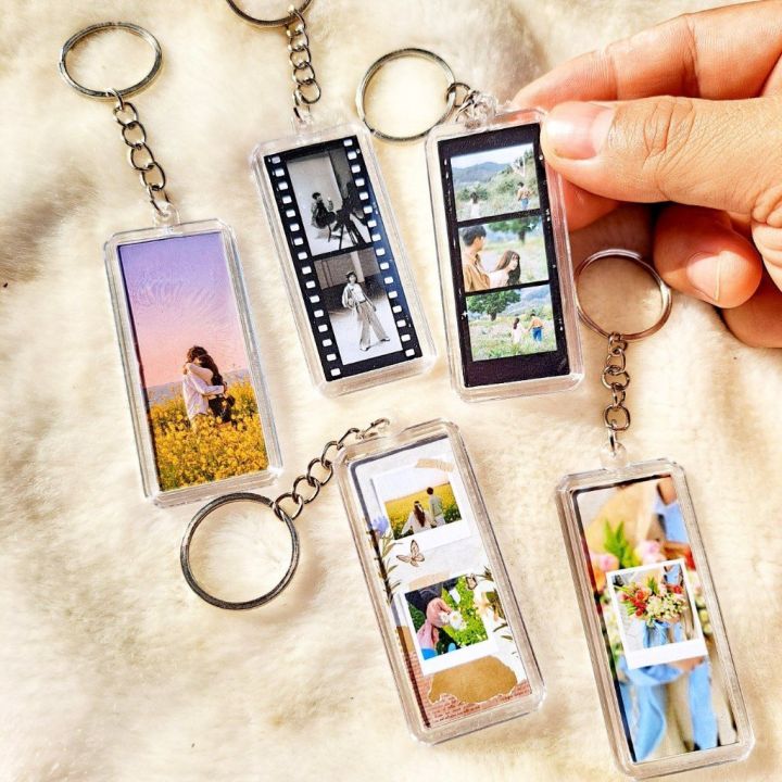 Gantungan kunci Part ganci keychain foto strip gandulan tas